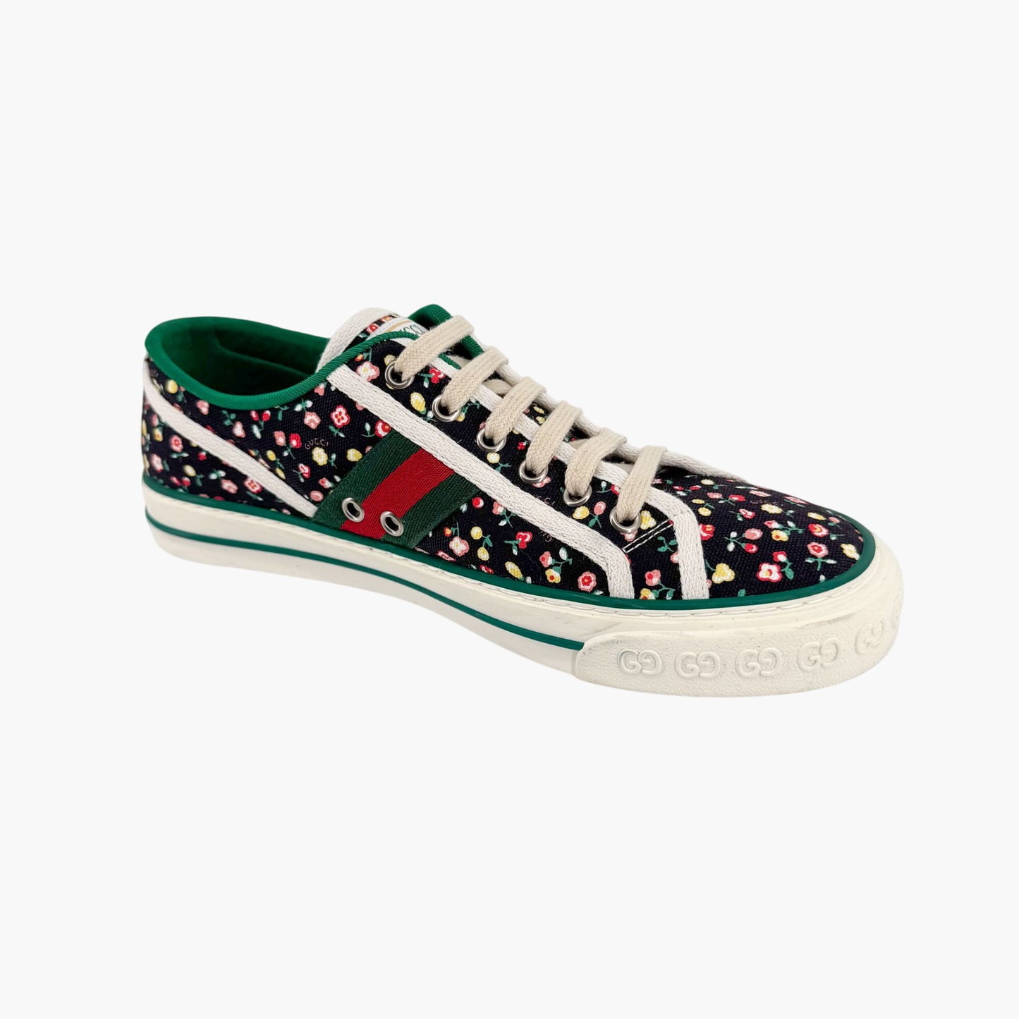 Gucci x Liberty of London 1977 Tennis Sneakers in Black Floral Canvas – Size 40