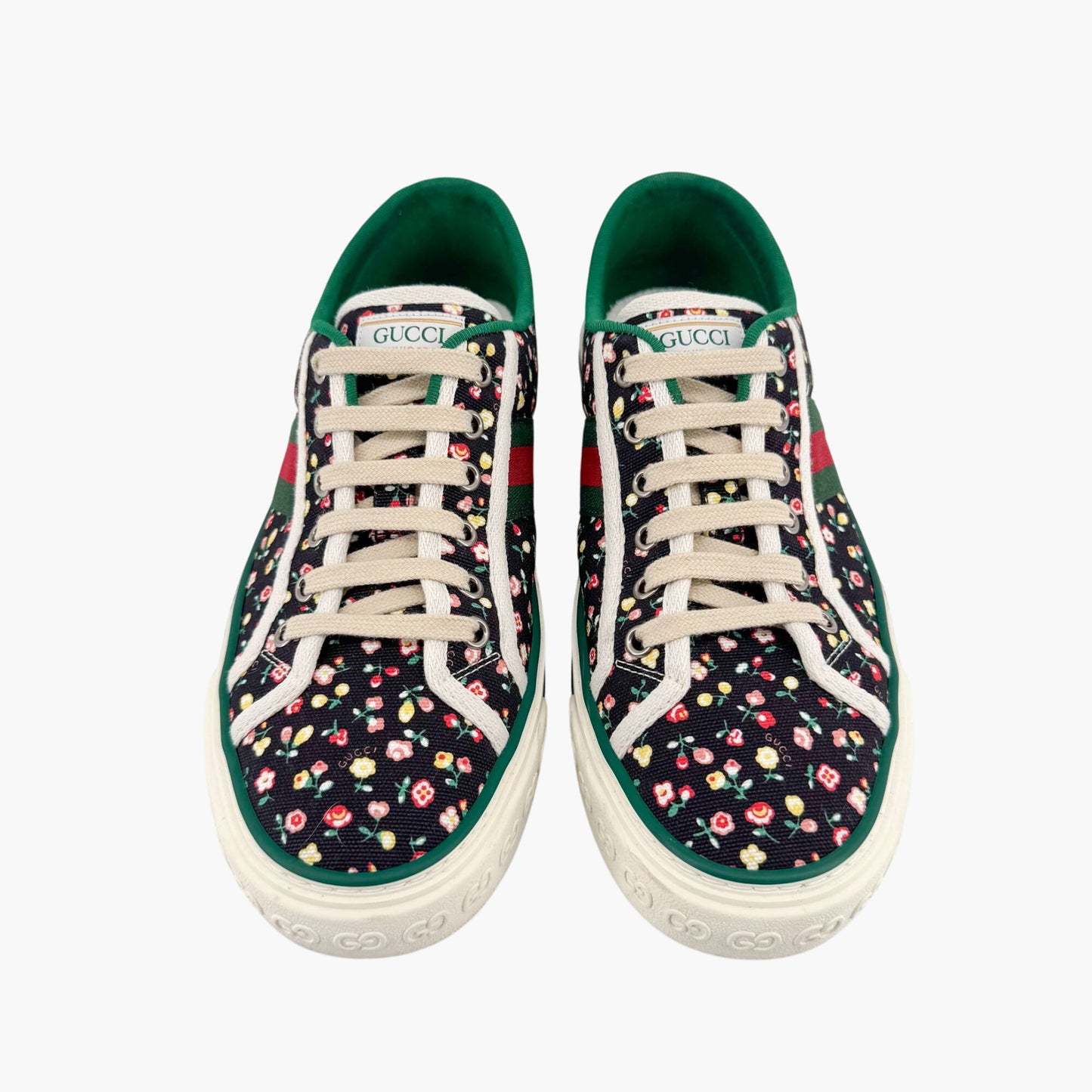 Gucci x Liberty of London 1977 Tennis Sneakers in Black Floral Canvas – Size 40