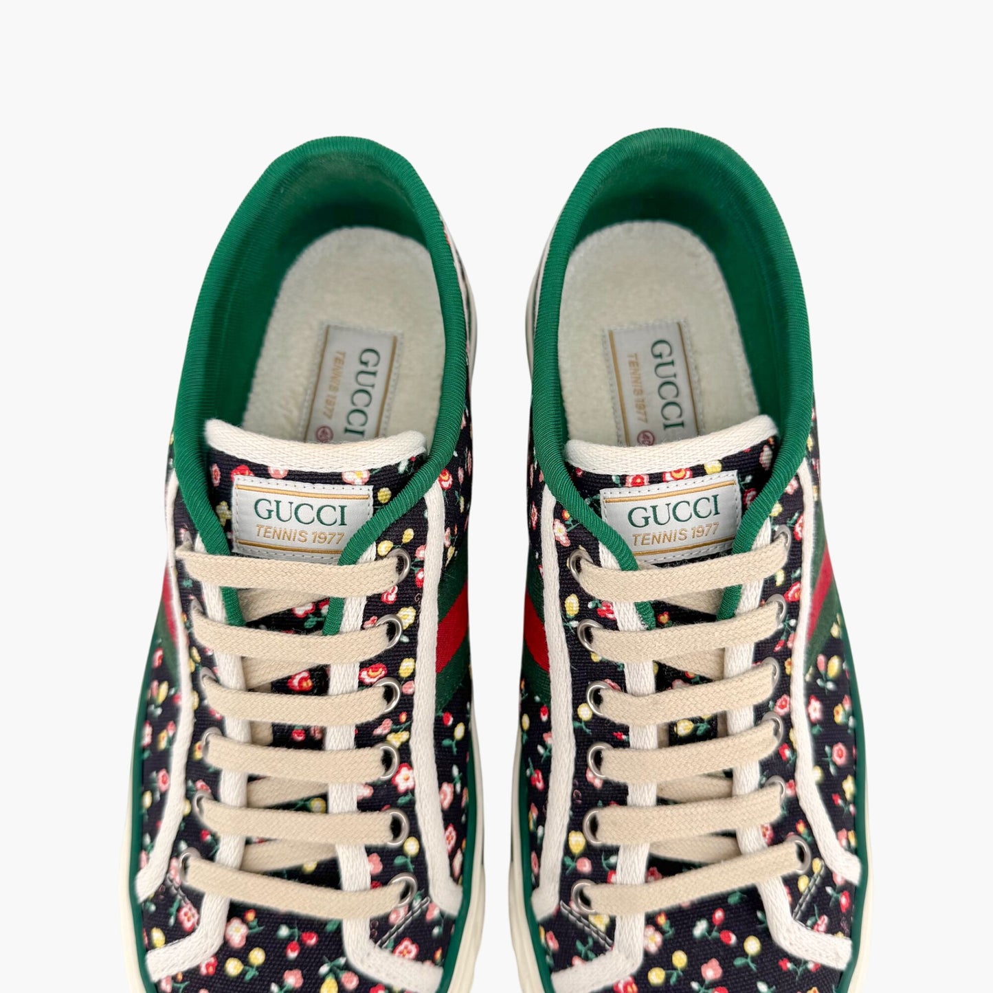 Gucci x Liberty of London 1977 Tennis Sneakers in Black Floral Canvas – Size 40