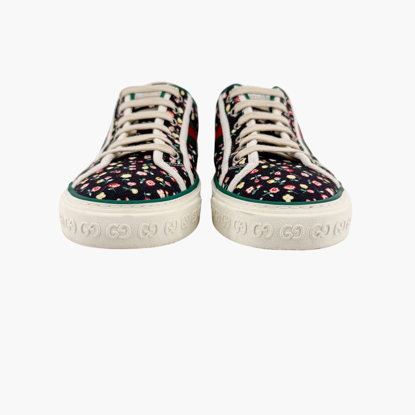 Gucci x Liberty of London 1977 Tennis Sneakers in Black Floral Canvas – Size 40
