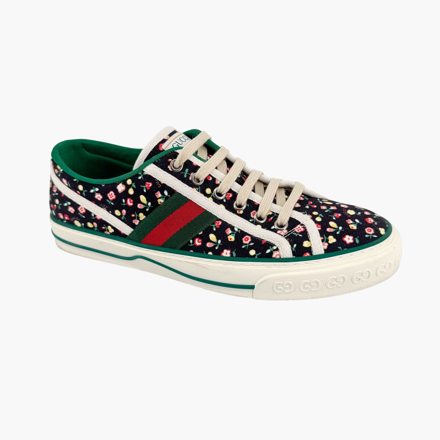 Gucci x Liberty of London 1977 Tennis Sneakers in Black Floral Canvas – Size 40