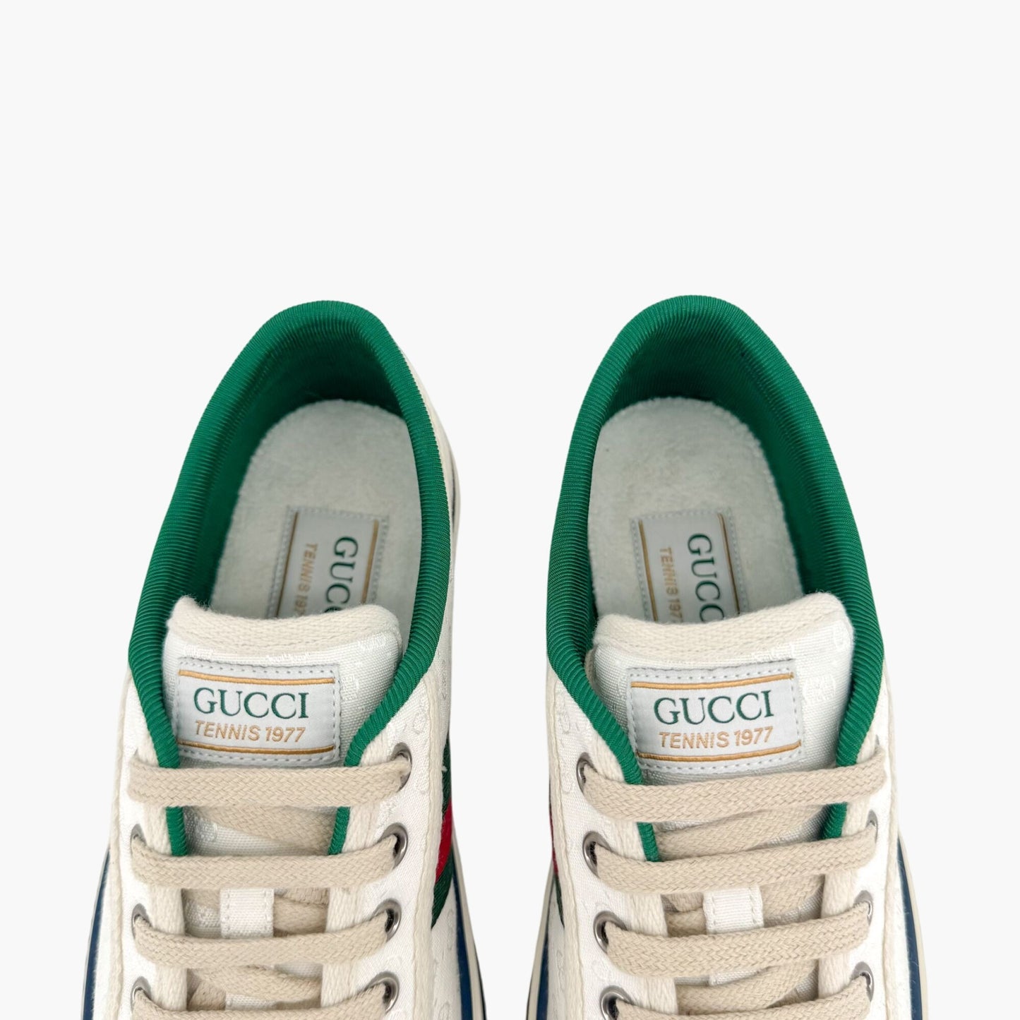 Gucci Tennis 1977 White GG Canvas Sneakers Size 37
