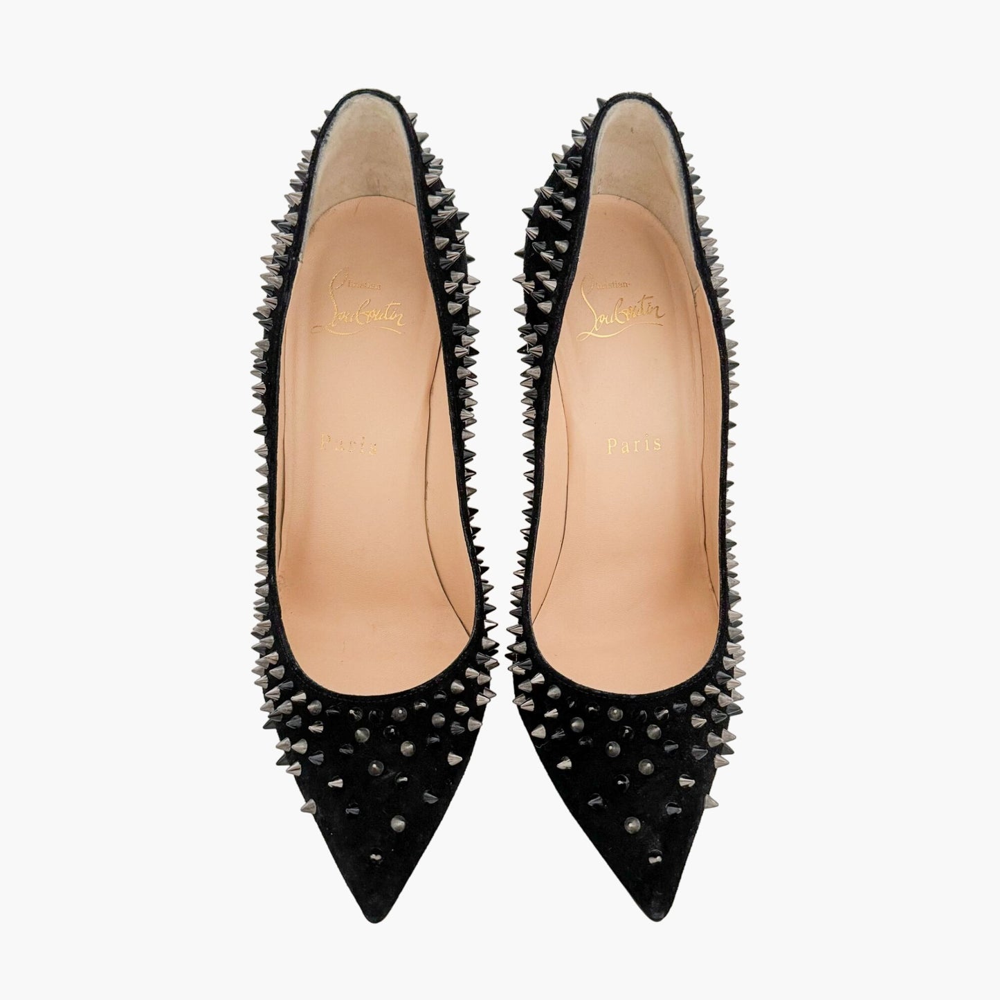 Christian Louboutin Escarpic 100 in Black Veau Velours Size 37.5