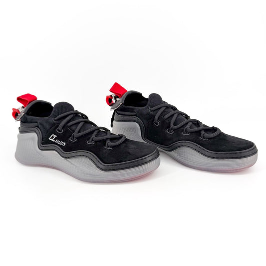 Christian Louboutin Black Suede Arpoador Donna Sneakers Size 39
