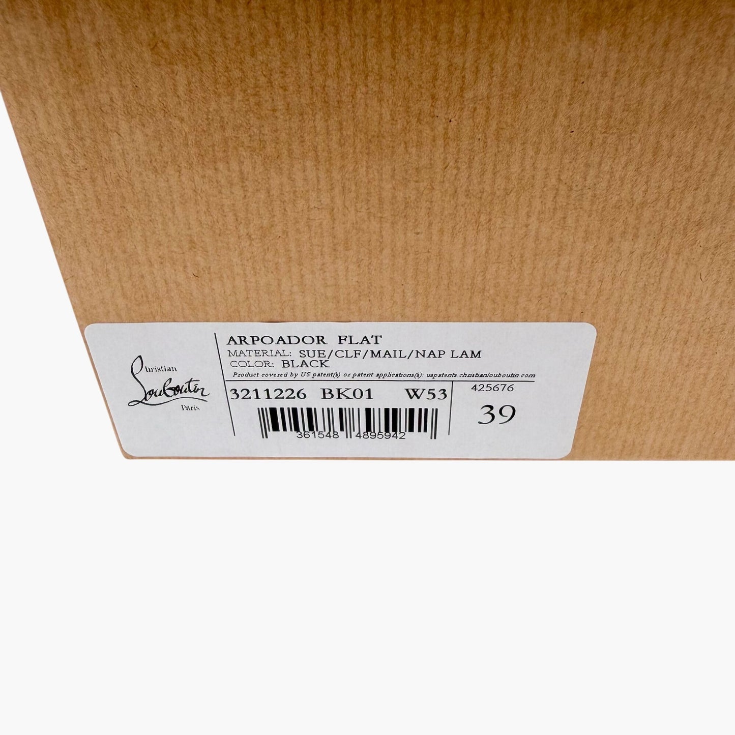 Christian Louboutin Black Suede Arpoador Donna Sneakers Size 39