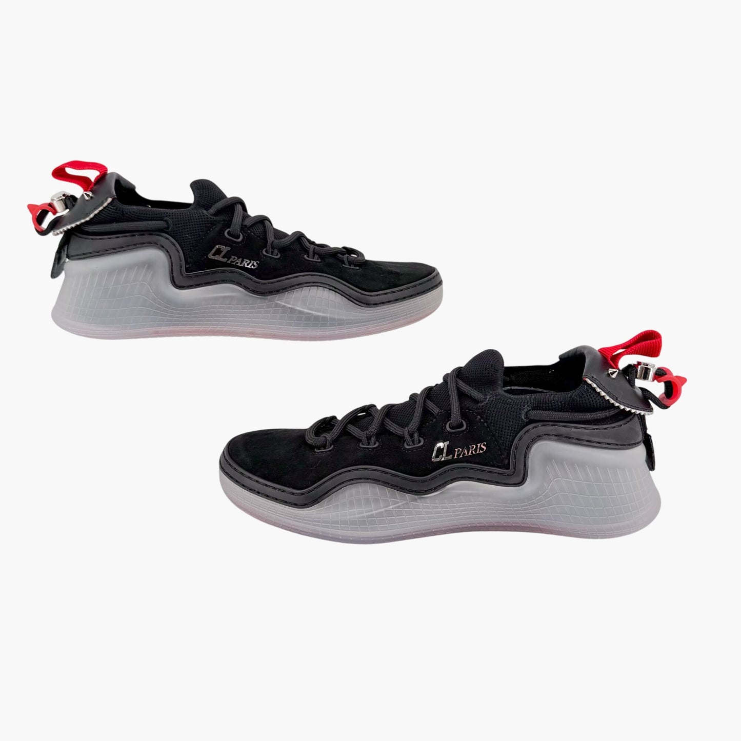 Christian Louboutin Black Suede Arpoador Donna Sneakers Size 39