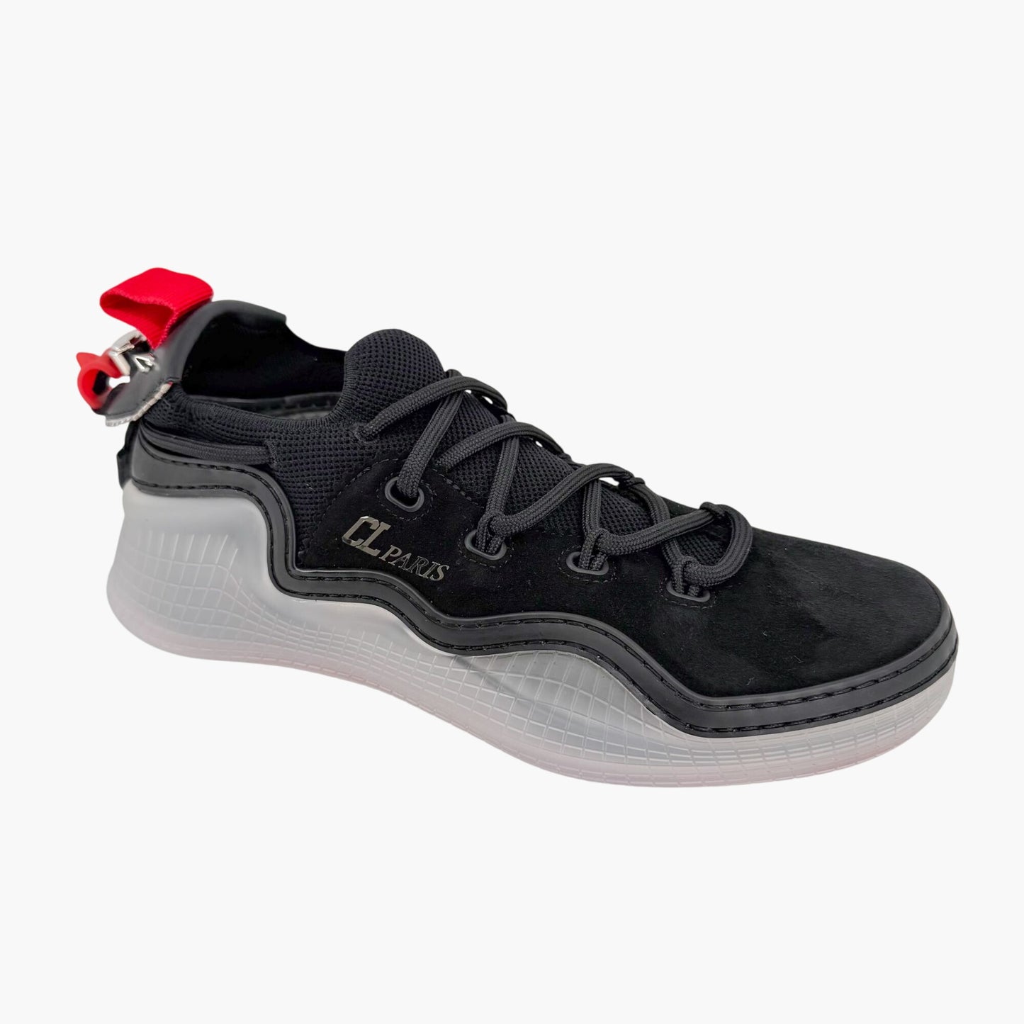 Christian Louboutin Black Suede Arpoador Donna Sneakers Size 39