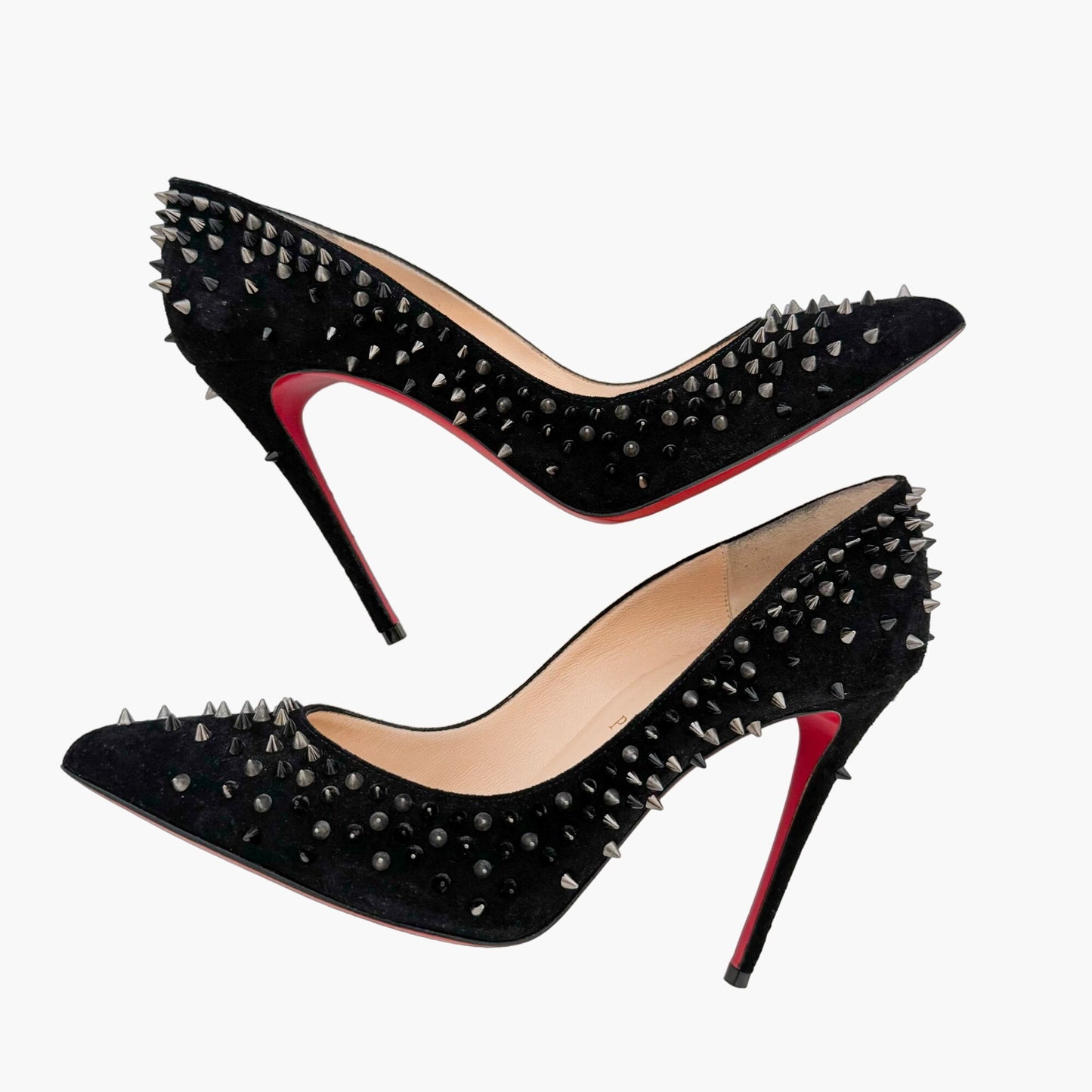 Christian Louboutin Escarpic 100 in Black Veau Velours Size 37.5