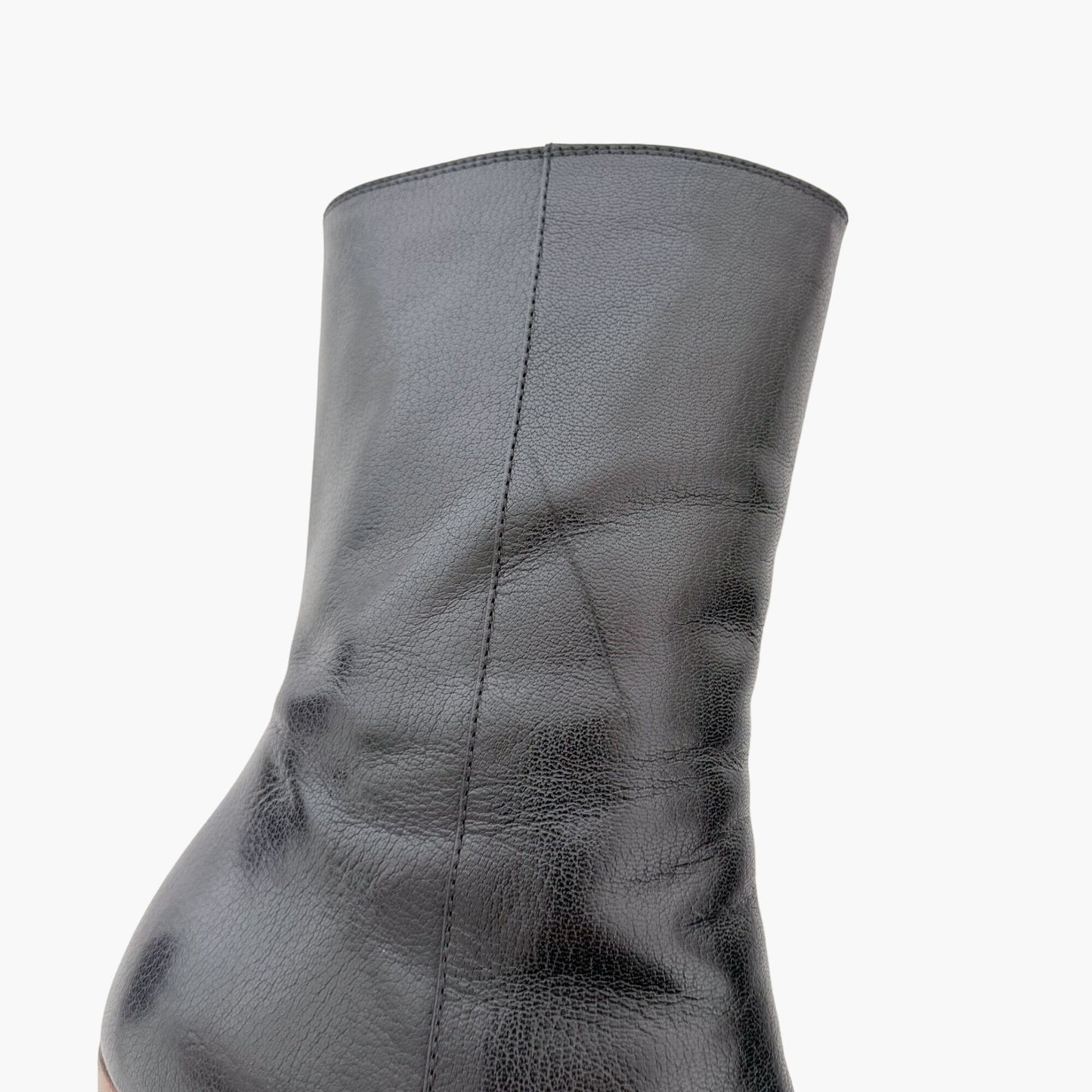 Gucci Quentin GG Cap Toe Ankle Boot in Black Leather Size 37.5