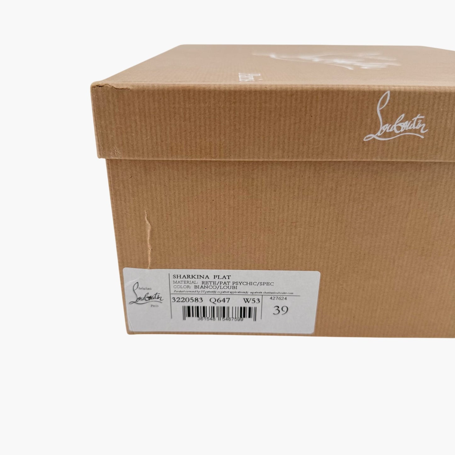 Christian Louboutin Sharkina White Red Mesh Sneakers – Size 39