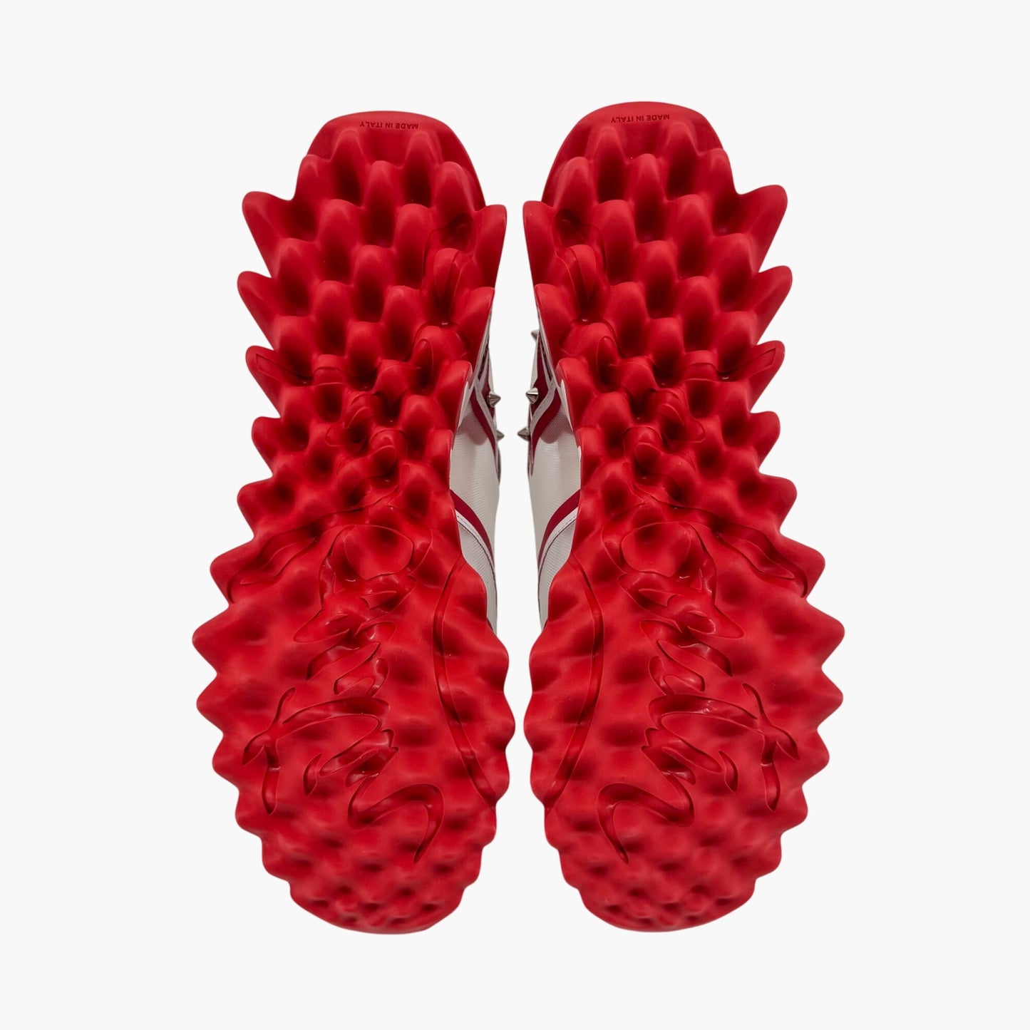Christian Louboutin Sharkina White Red Mesh Sneakers – Size 39