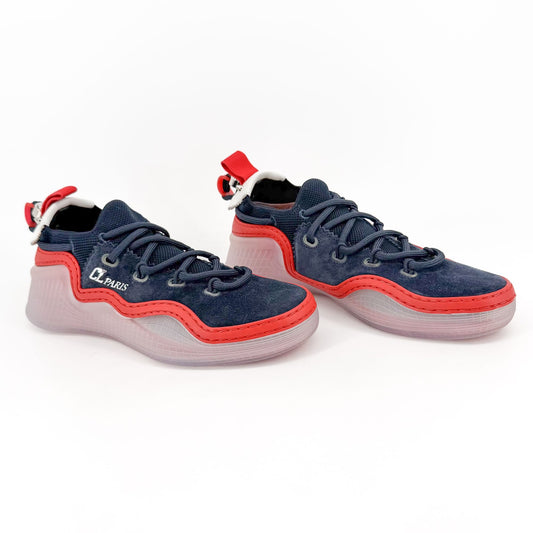 Christian Louboutin Navy Suede Arpoador Donna Sneakers Size 37