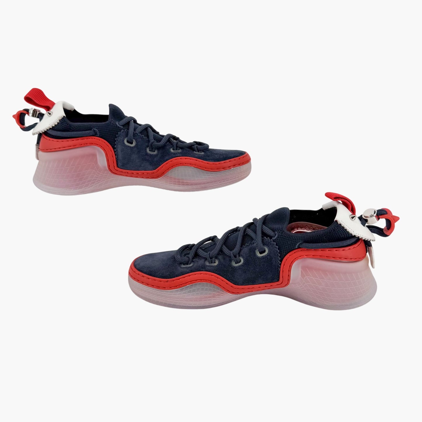 Christian Louboutin Navy Suede Arpoador Donna Sneakers Size 37