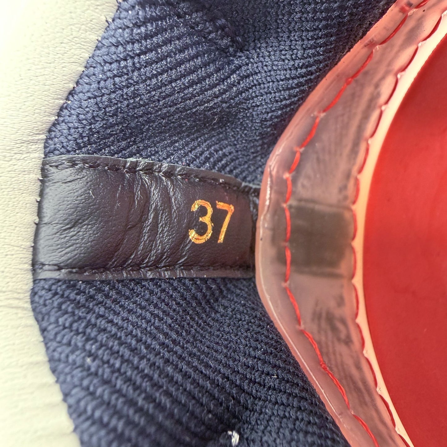 Christian Louboutin Navy Suede Arpoador Donna Sneakers Size 37