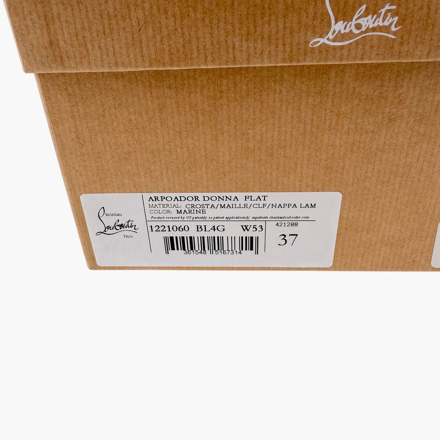 Christian Louboutin Navy Suede Arpoador Donna Sneakers Size 37