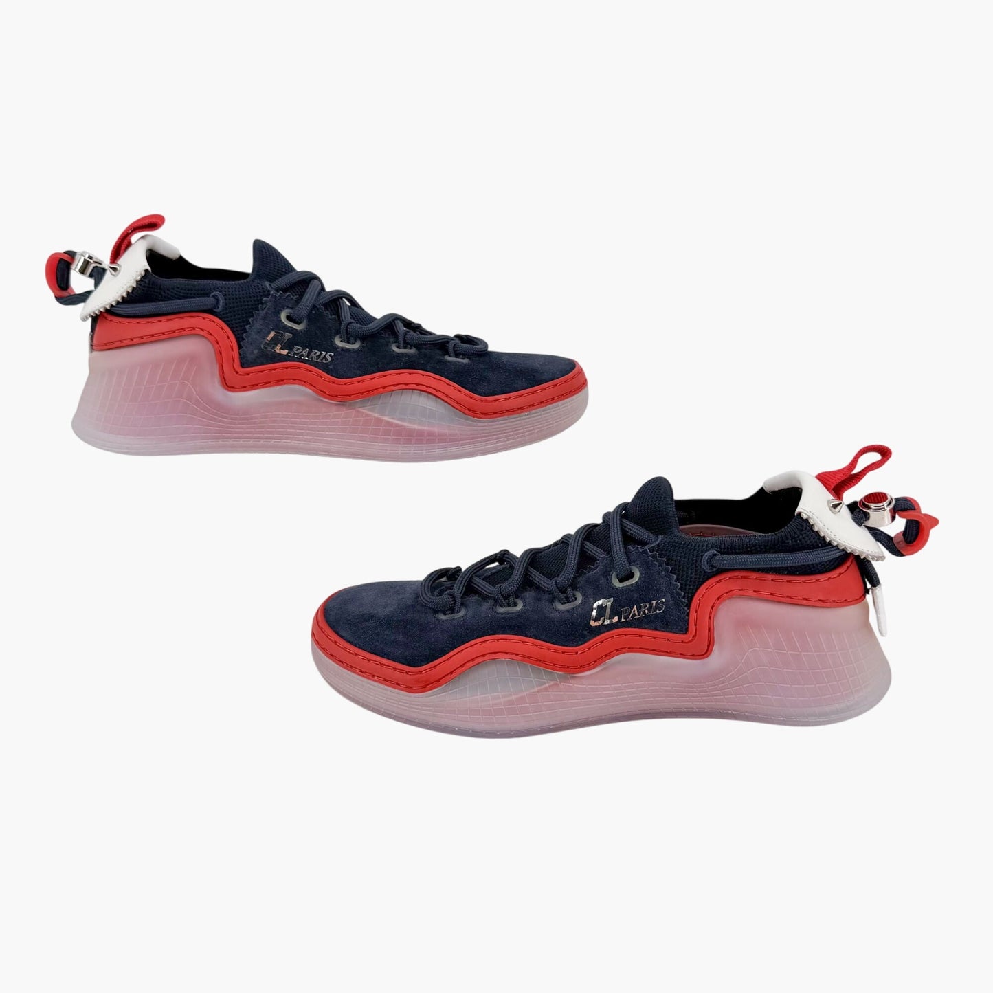 Christian Louboutin Navy Suede Arpoador Donna Sneakers Size 37
