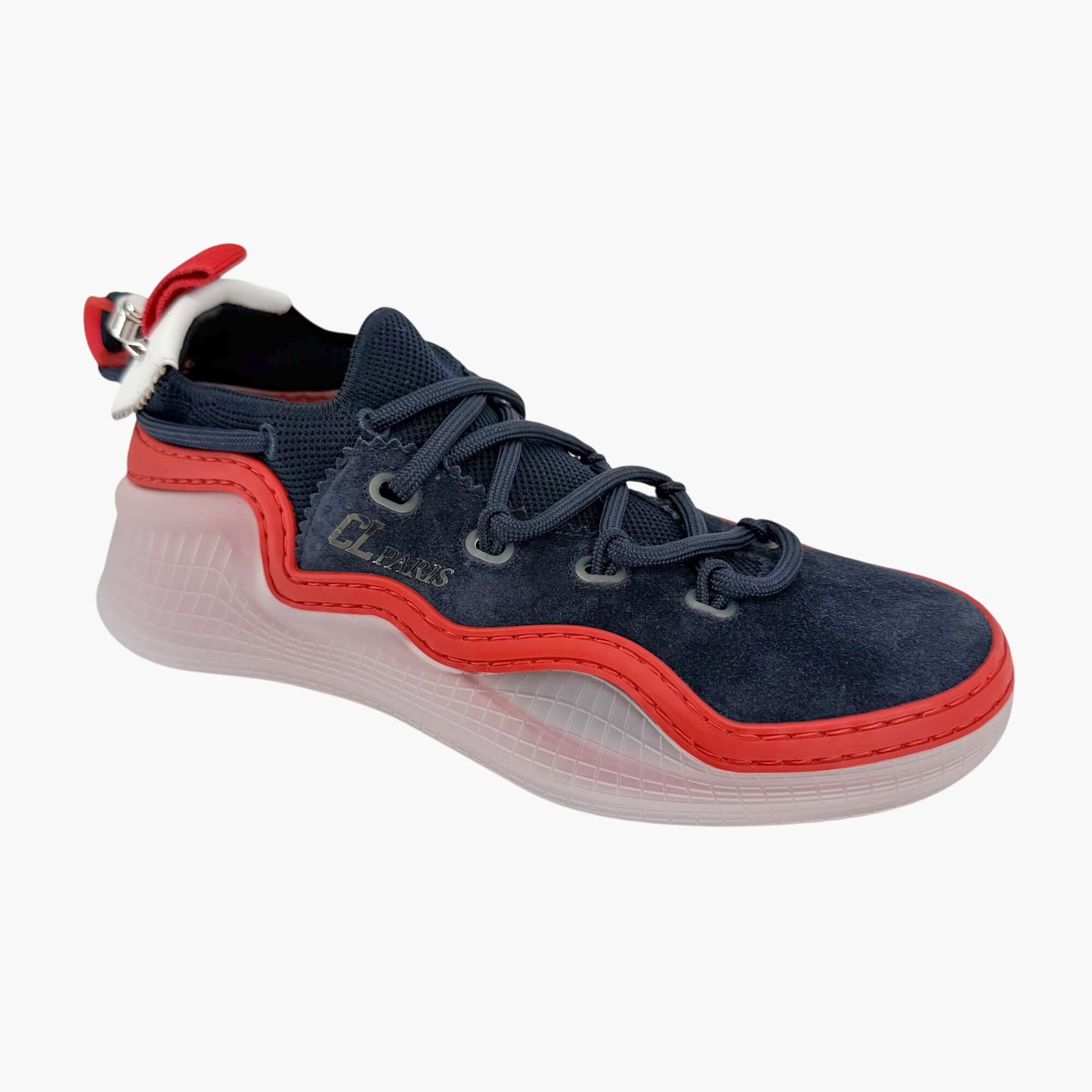 Christian Louboutin Navy Suede Arpoador Donna Sneakers Size 37