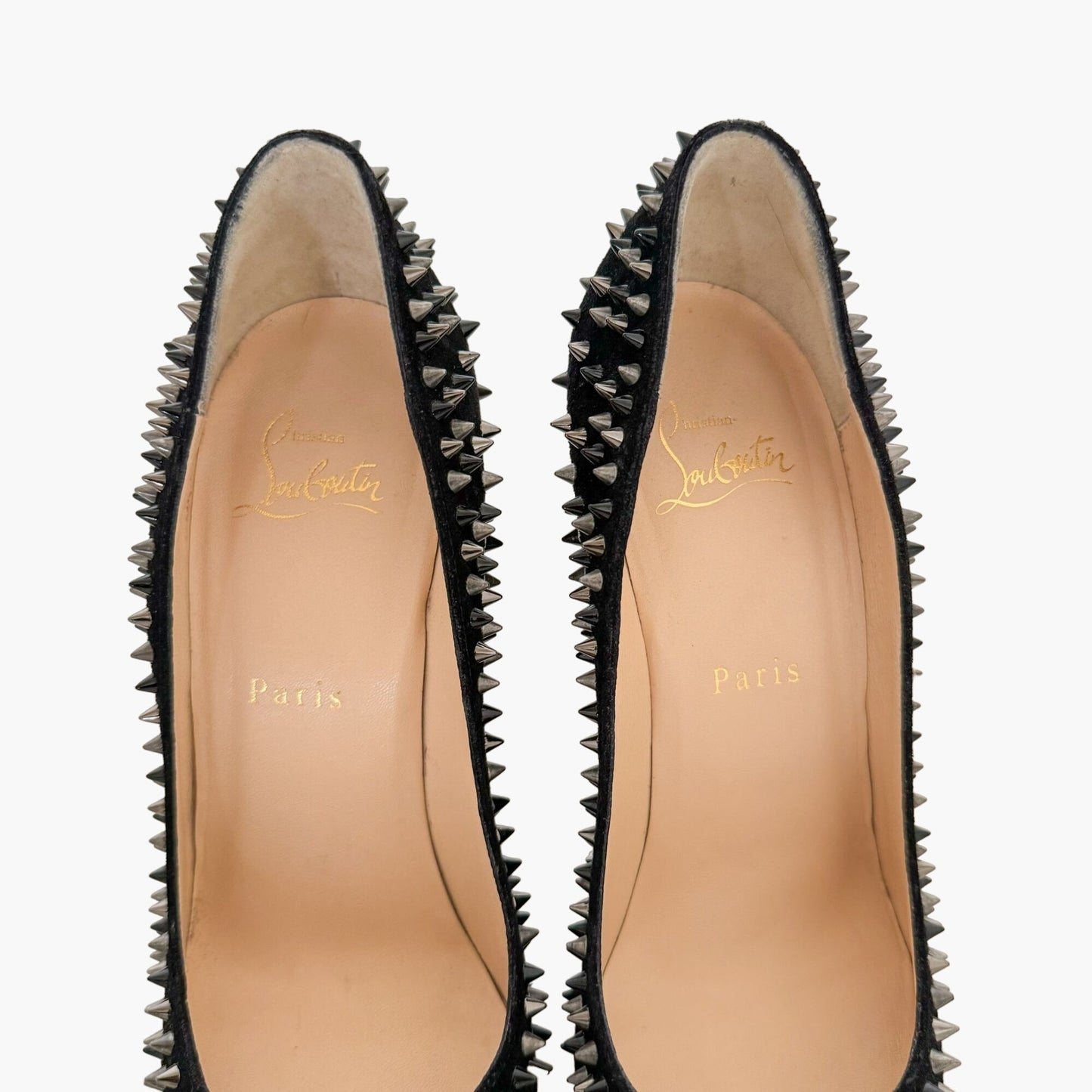 Christian Louboutin Escarpic 100 in Black Veau Velours Size 37.5