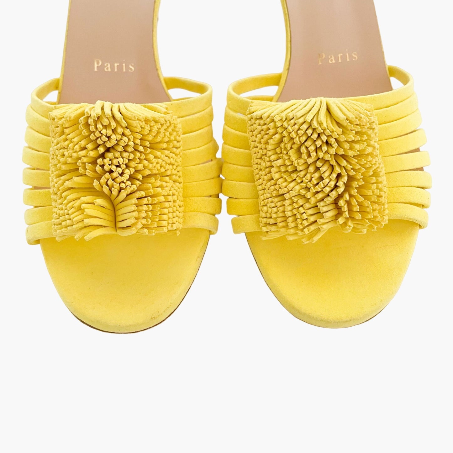 Christian Louboutin Belbrossa SS in Citronnade Suede Size 38.5