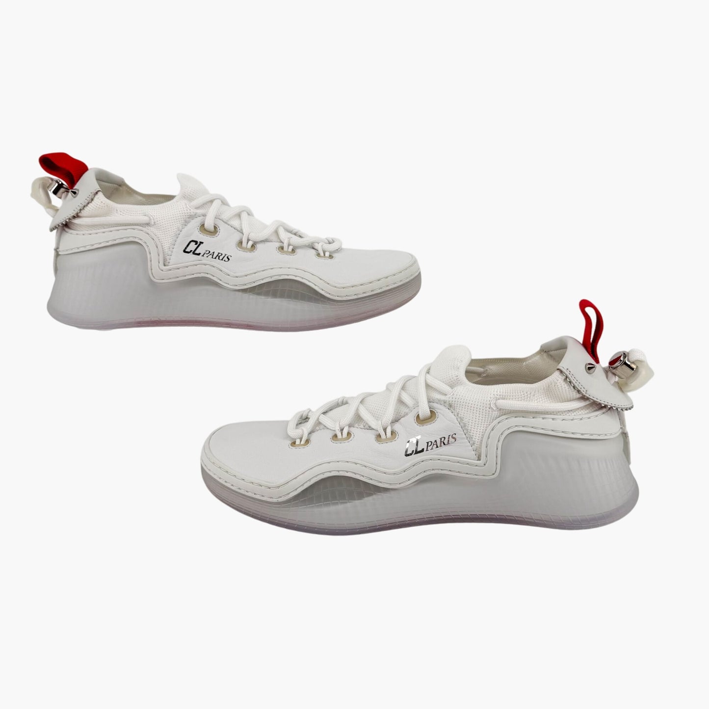 Christian Louboutin Arpoador Sneakers White Leather Mesh – Size 39