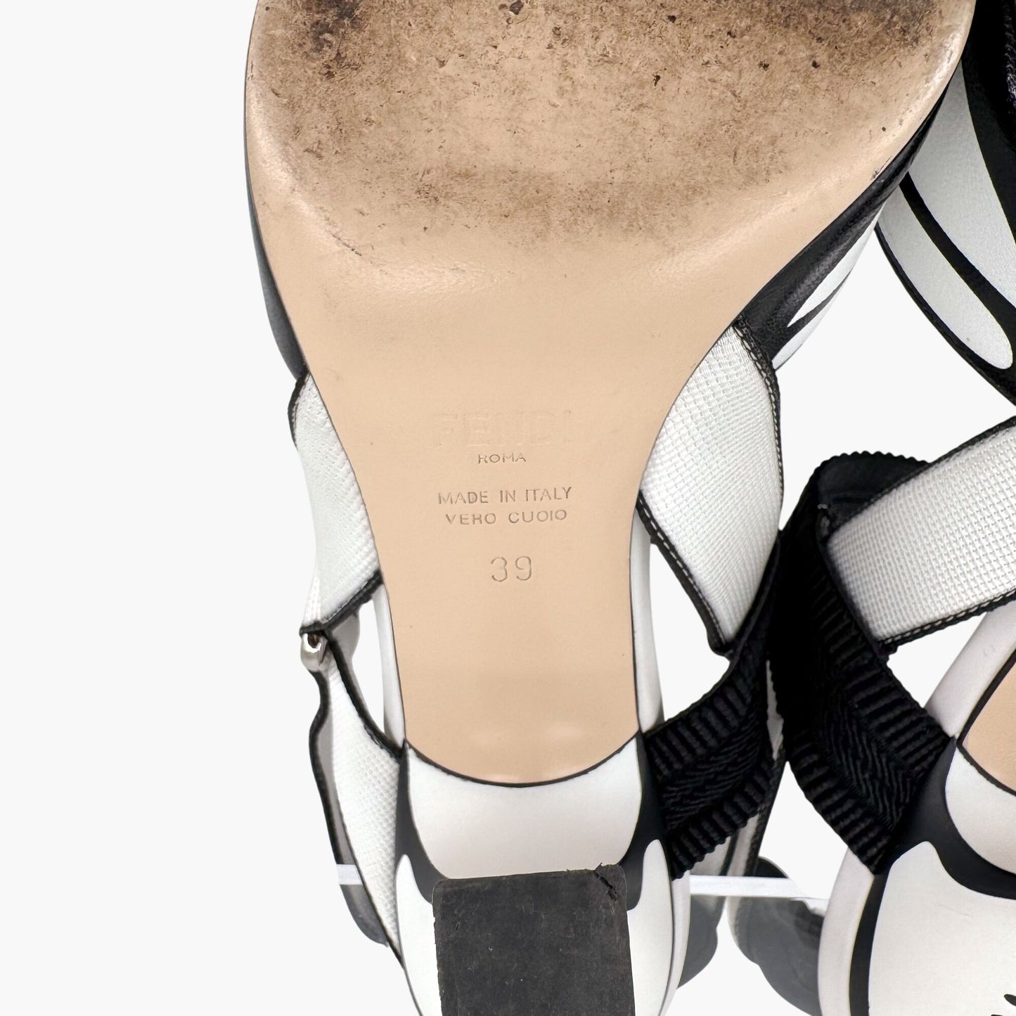 Fendi x Joshua Vides Colibri Pumps in White Leather – Size 39