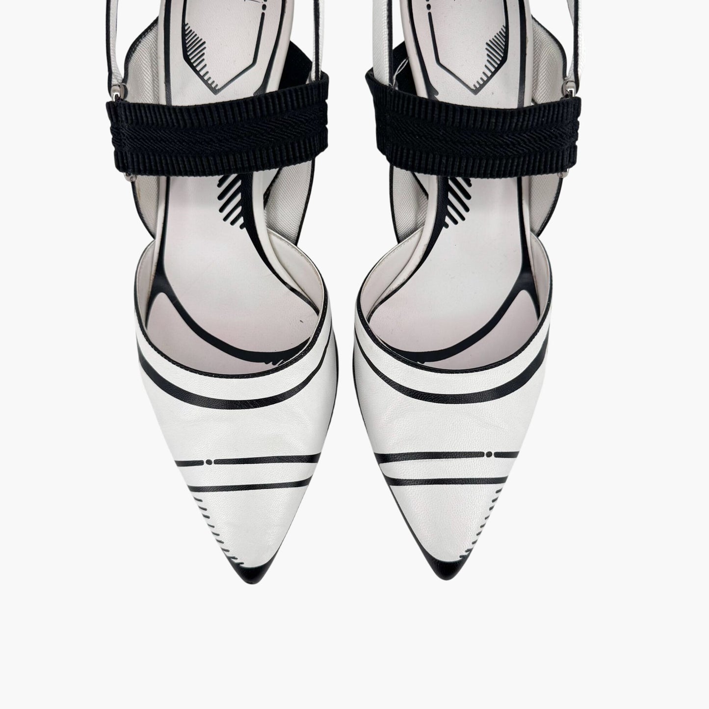 Fendi x Joshua Vides Colibri Pumps in White Leather – Size 39
