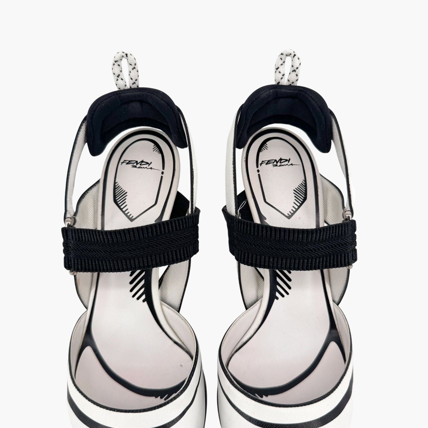 Fendi x Joshua Vides Colibri Pumps in White Leather – Size 39
