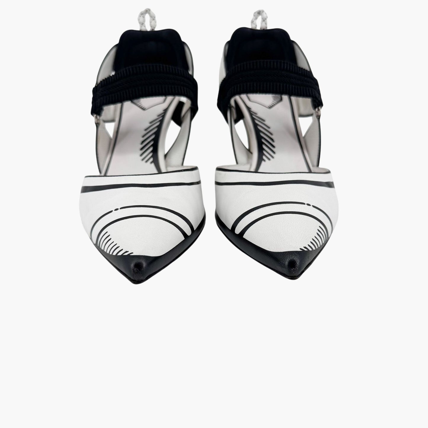 Fendi x Joshua Vides Colibri Pumps in White Leather – Size 39