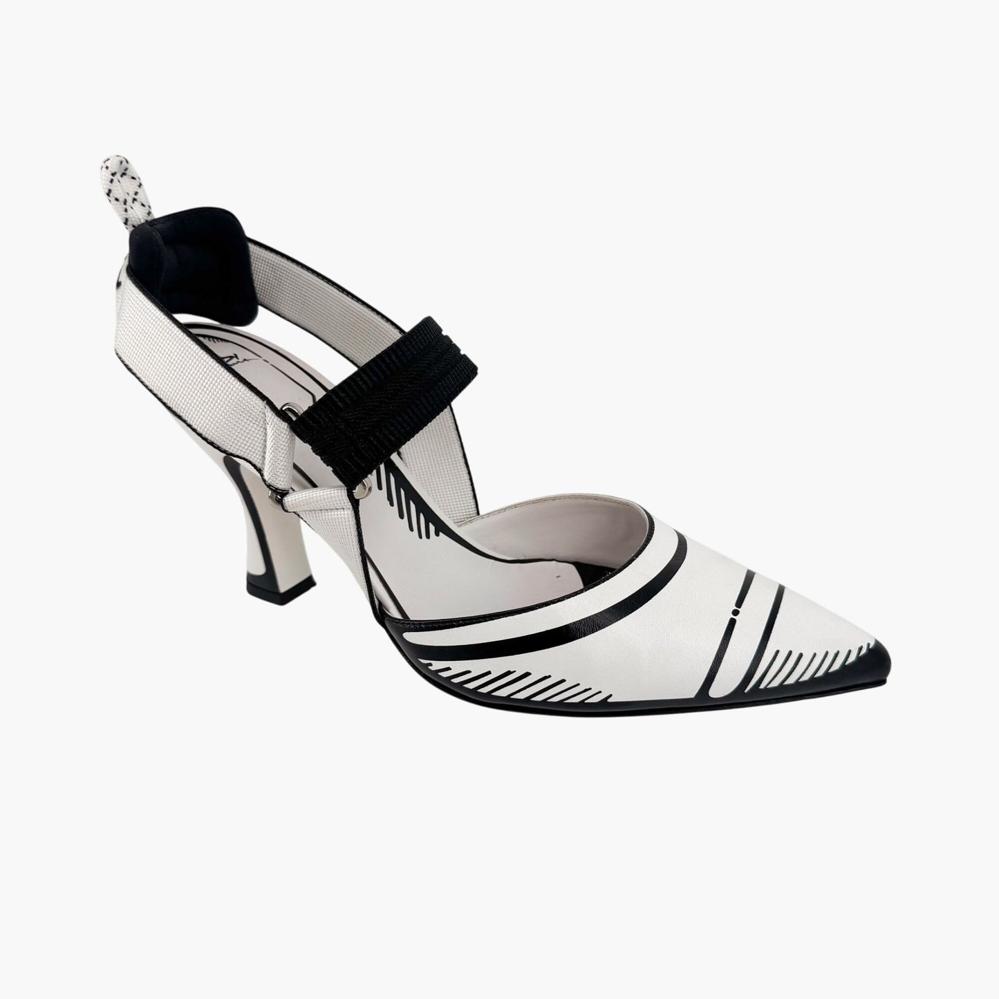 Fendi x Joshua Vides Colibri Pumps in White Leather – Size 39