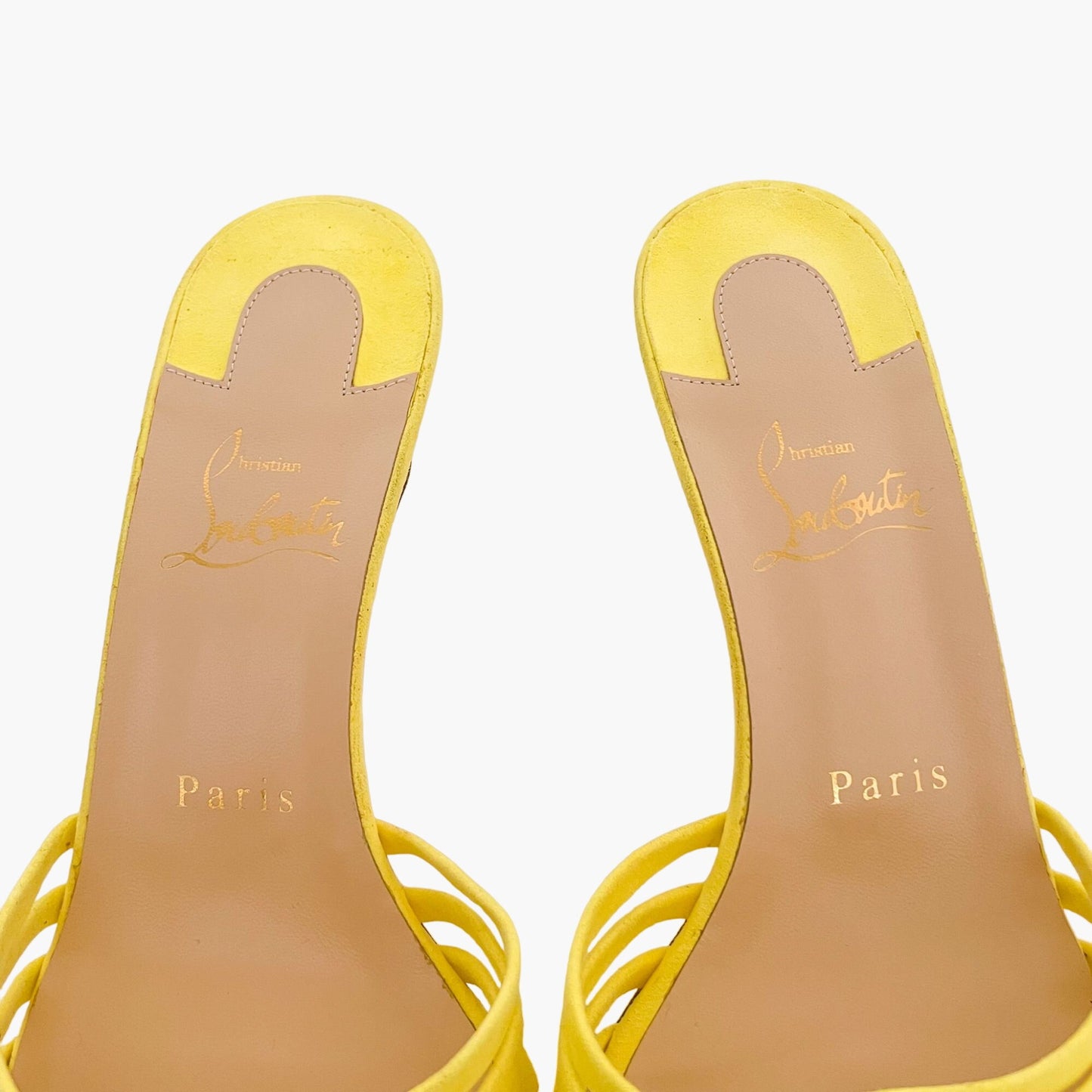Christian Louboutin Belbrossa SS in Citronnade Suede Size 38.5