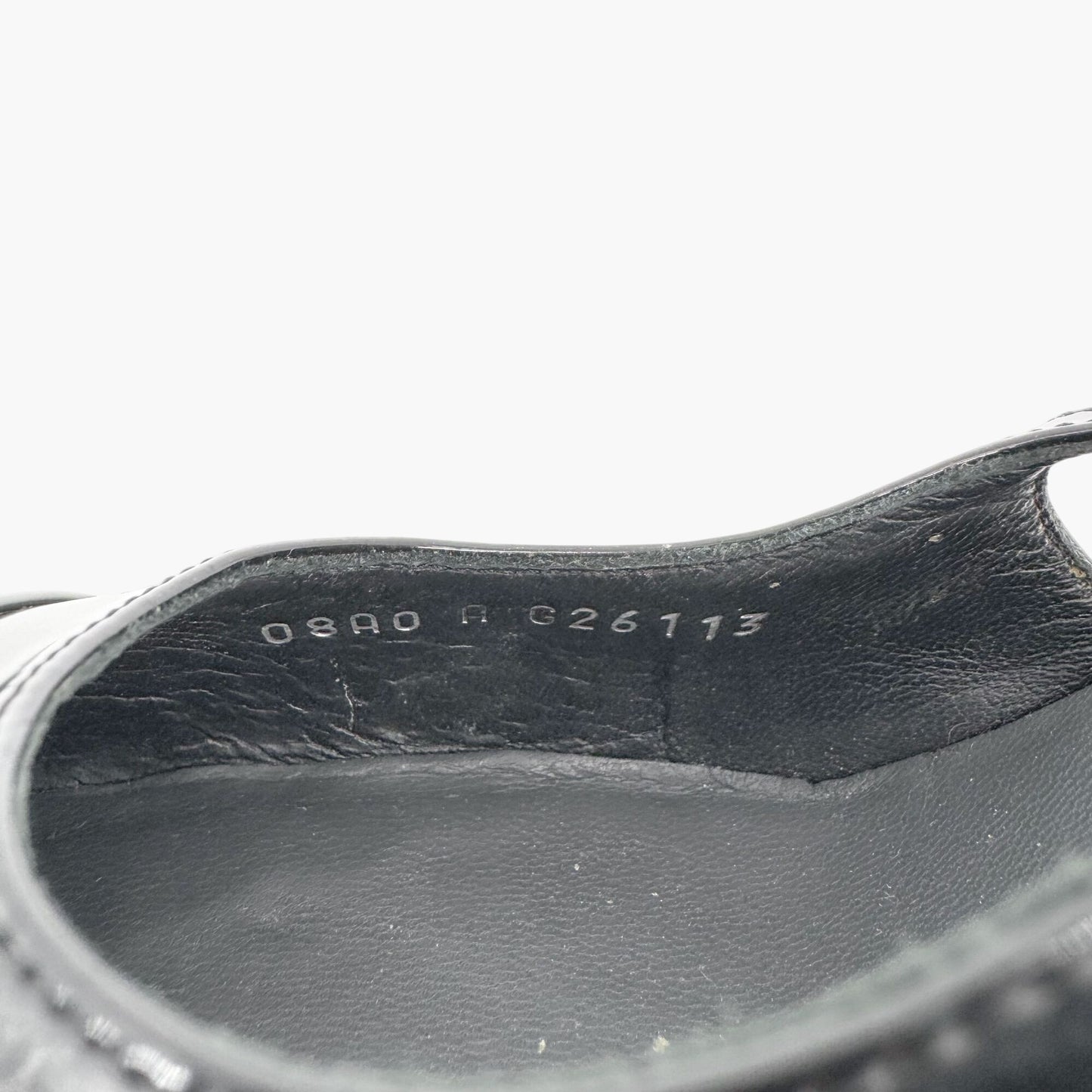 Chanel Cap Toe Slingback Pumps in Black & Gray Patent Leather Size 38.5