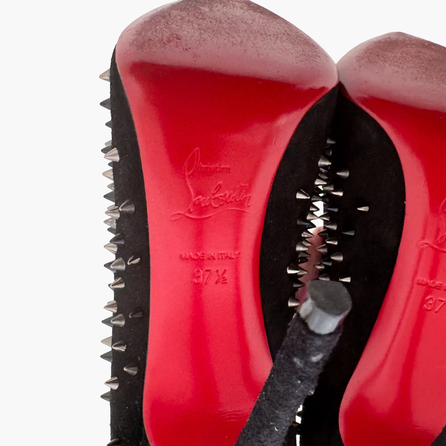 Christian Louboutin Escarpic 100 in Black Veau Velours Size 37.5