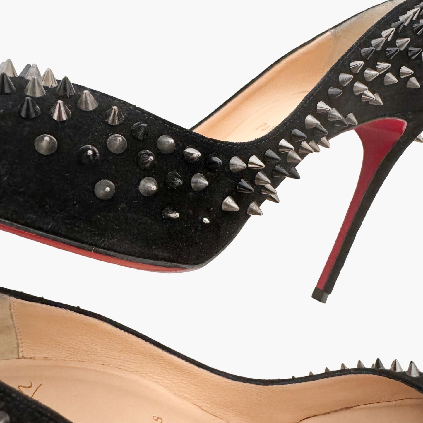 Christian Louboutin Escarpic 100 in Black Veau Velours Size 37.5