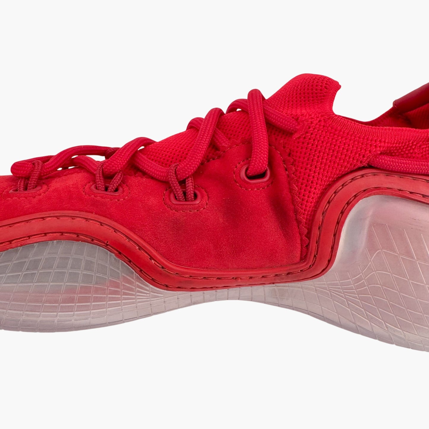 Christian Louboutin Arpoador Sneakers in Red Suede with Spikes & Red Soles – Size 41