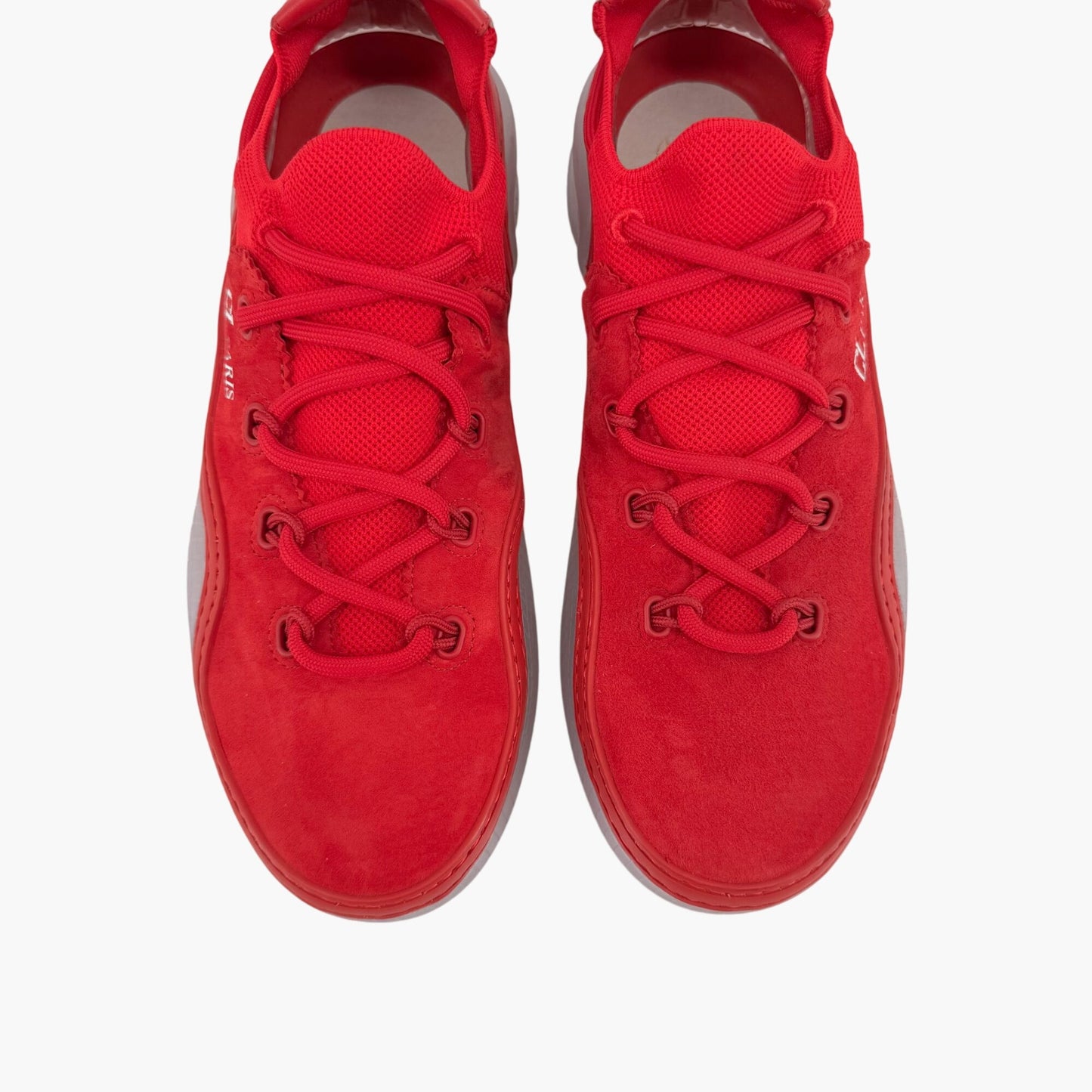 Christian Louboutin Arpoador Sneakers in Red Suede with Spikes & Red Soles – Size 41