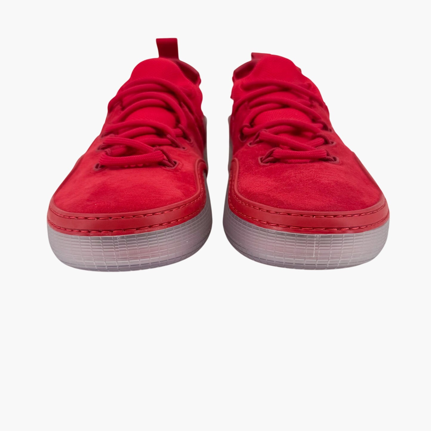Christian Louboutin Arpoador Sneakers in Red Suede with Spikes & Red Soles – Size 41