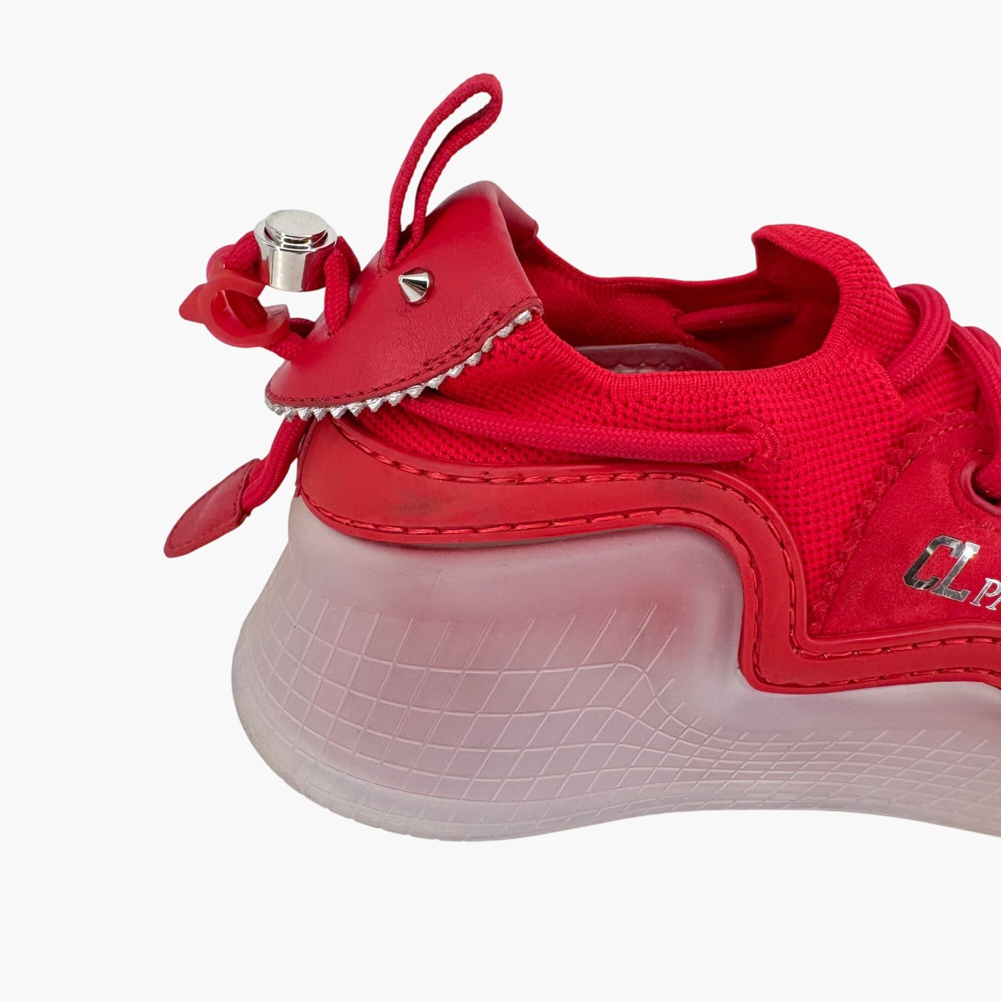 Christian Louboutin Arpoador Sneakers in Red Suede with Spikes & Red Soles – Size 41