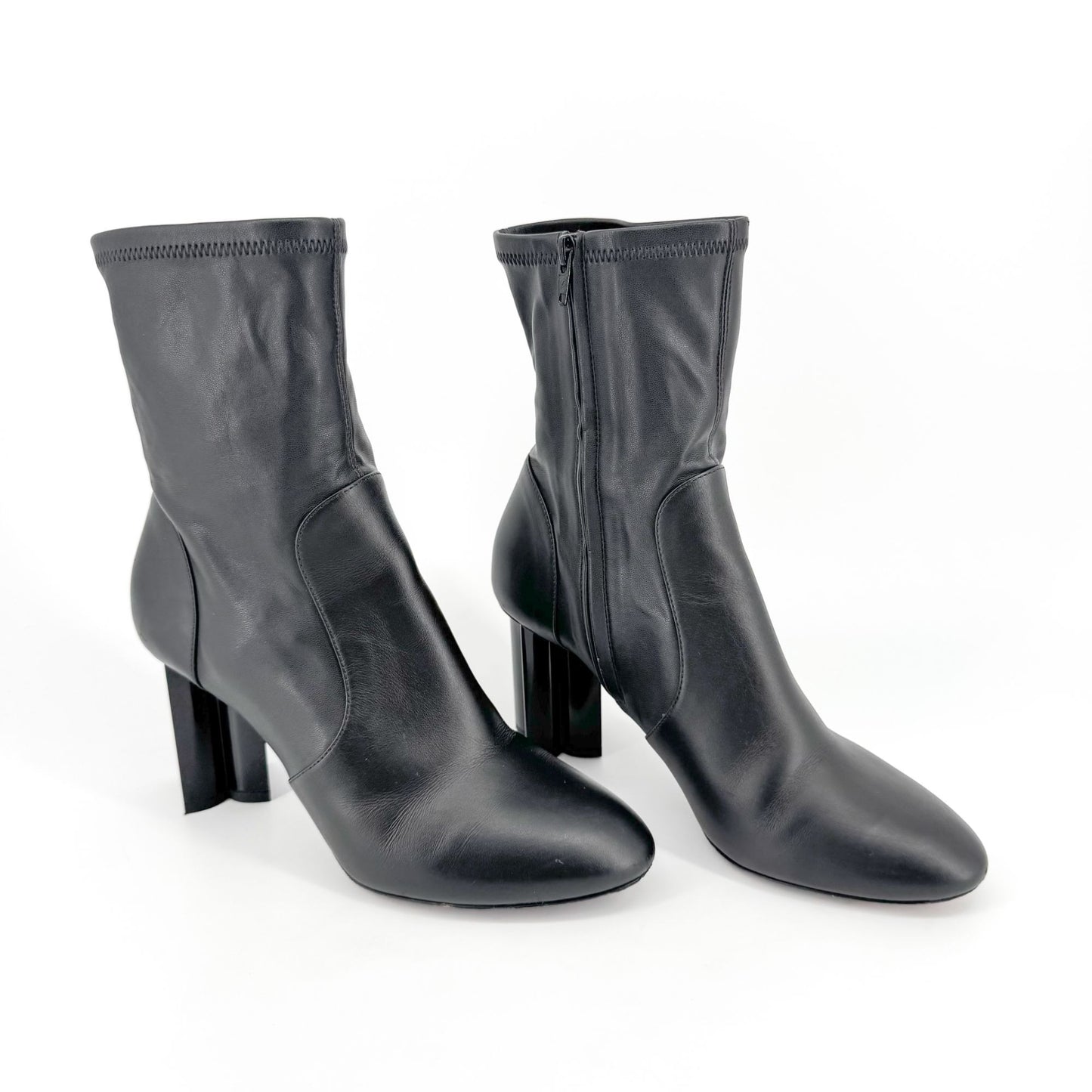 Louis Vuitton Silhouette Uniformes Black Leather Ankle Boots – Size 37.5