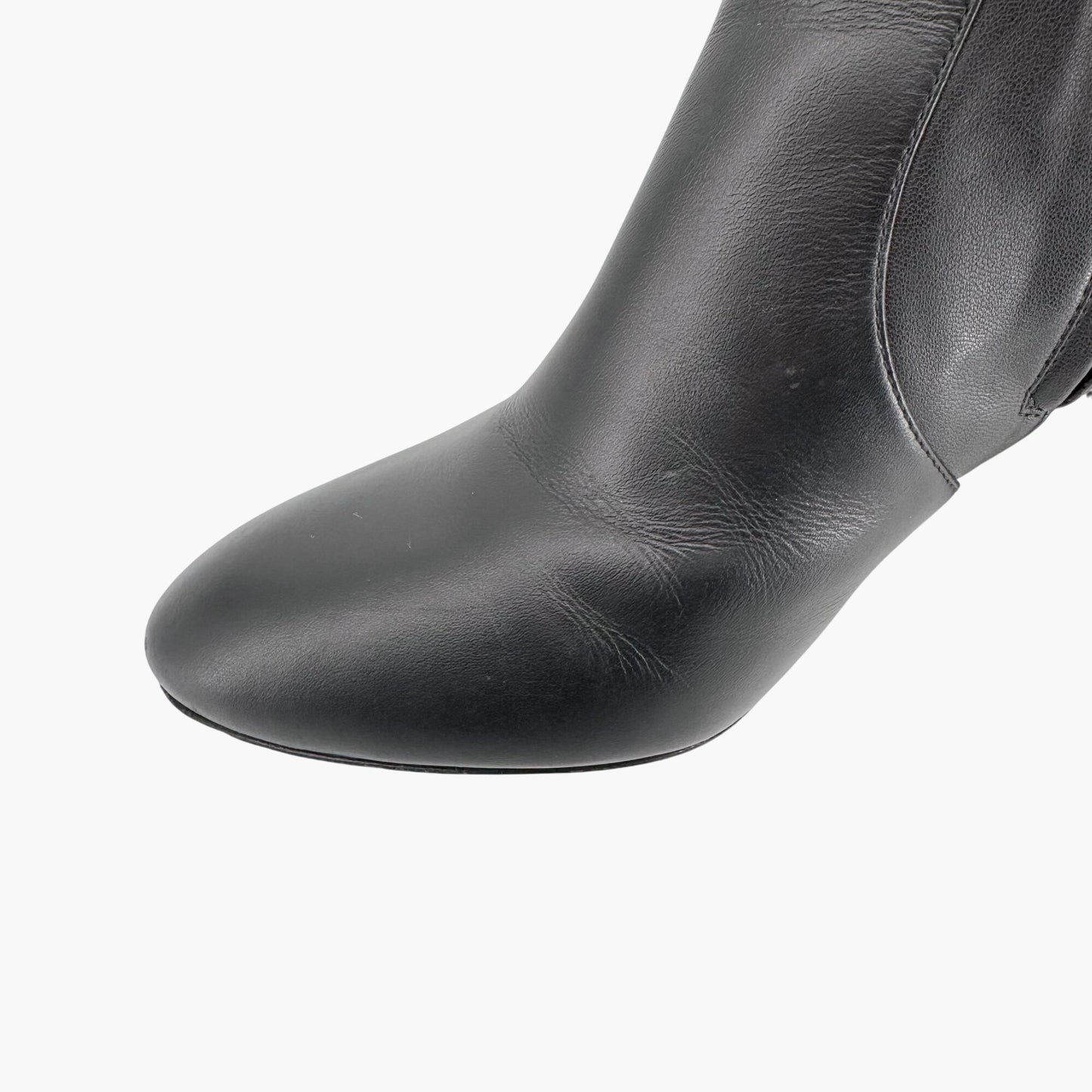 Louis Vuitton Silhouette Uniformes Black Leather Ankle Boots – Size 37.5