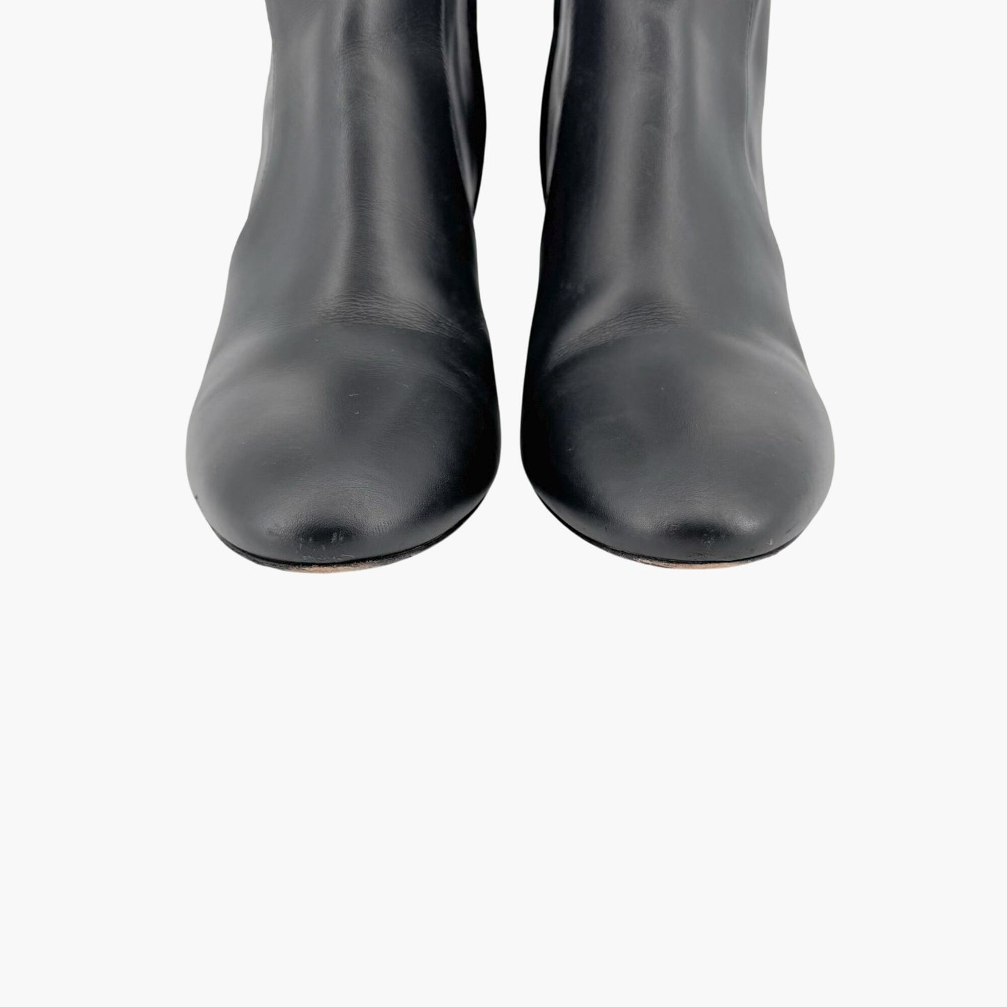 Louis Vuitton Silhouette Uniformes Black Leather Ankle Boots – Size 37.5