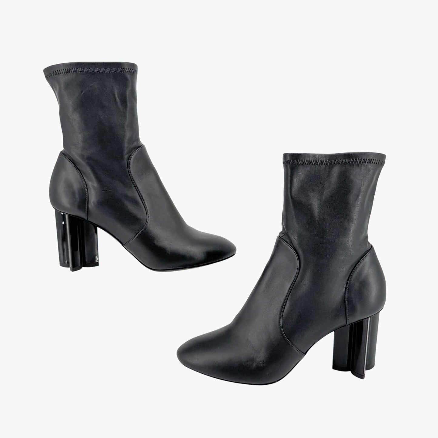 Louis Vuitton Silhouette Uniformes Black Leather Ankle Boots – Size 37.5