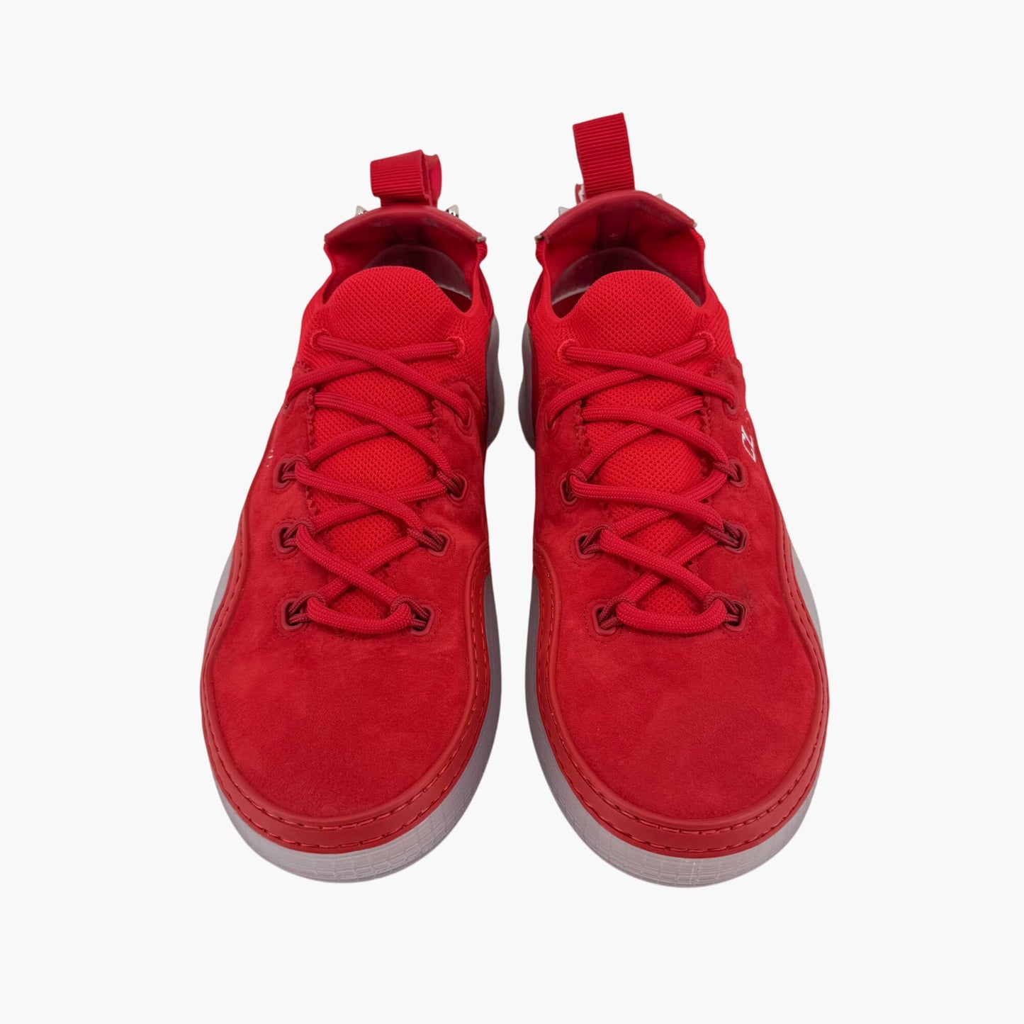 Christian Louboutin Arpoador Red Suede Spike Sneakers – Size 41