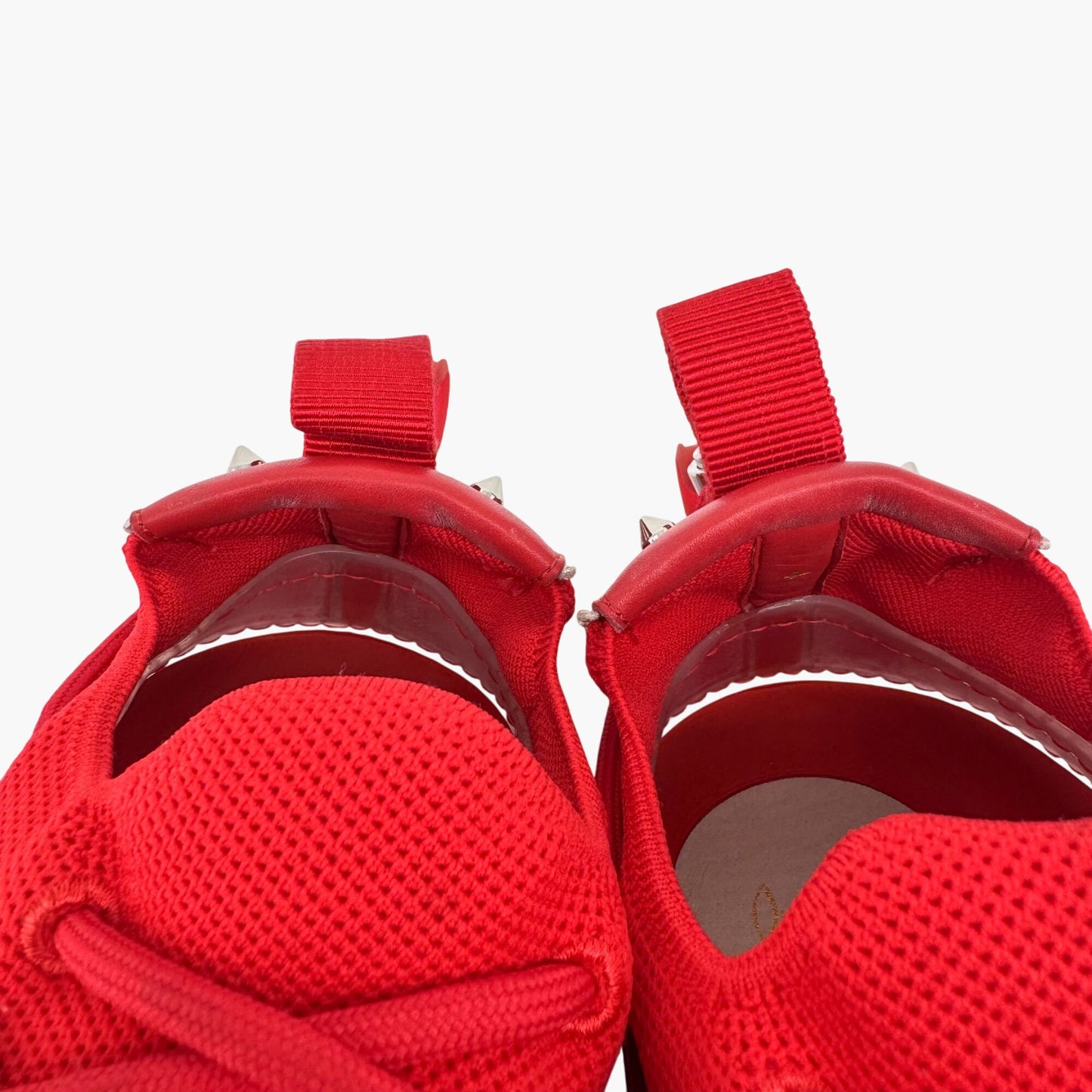 Christian Louboutin Arpoador Red Suede Spike Sneakers – Size 41