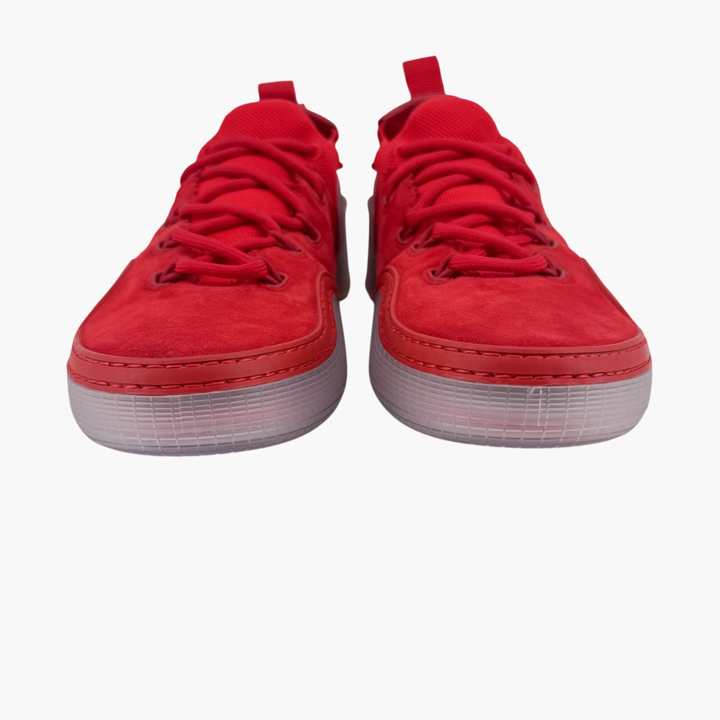 Christian Louboutin Arpoador Red Suede Spike Sneakers – Size 41