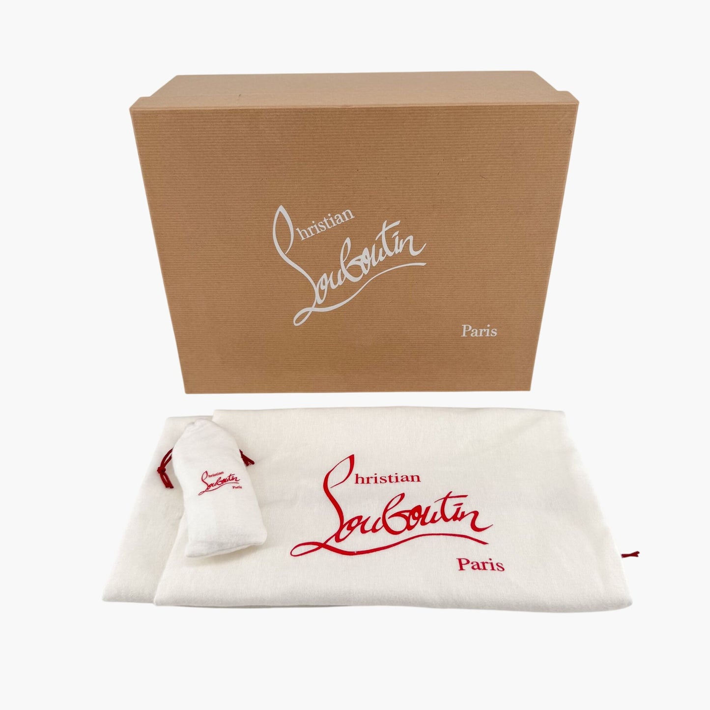 Christian Louboutin Sharkina Sneakers in White Mesh & Red Patent Leather – Size 39