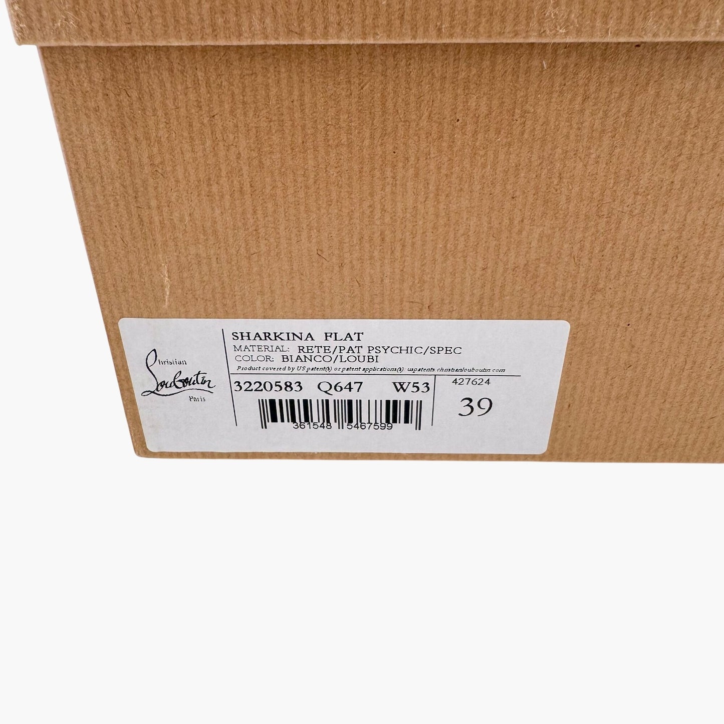 Christian Louboutin Sharkina Sneakers in White Mesh & Red Patent Leather – Size 39