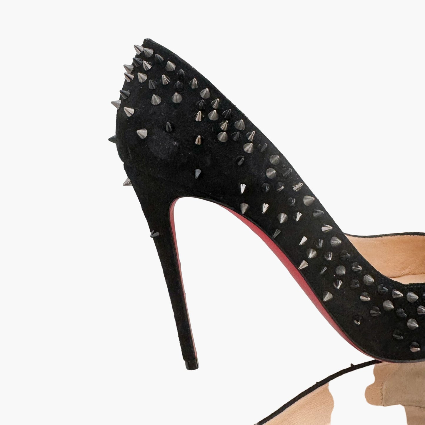 Christian Louboutin Escarpic 100 in Black Veau Velours Size 37.5
