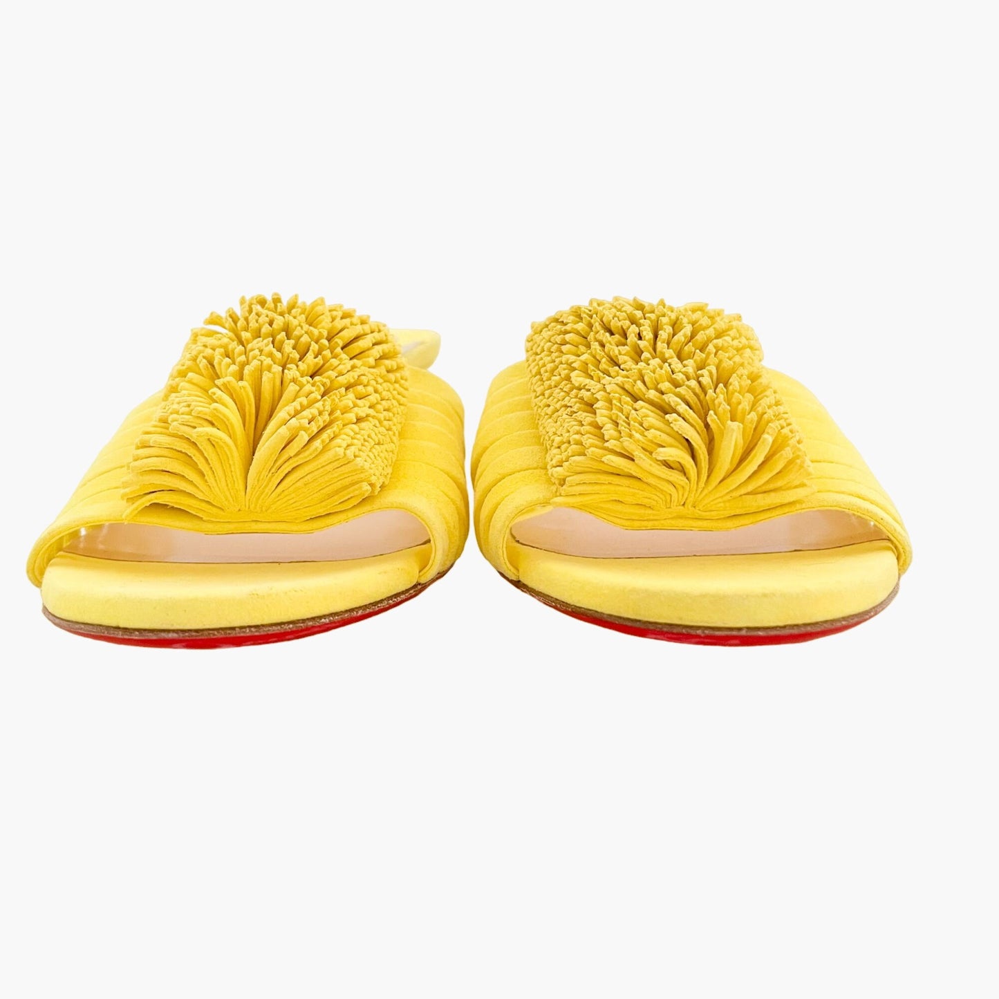 Christian Louboutin Belbrossa SS in Citronnade Suede Size 38.5