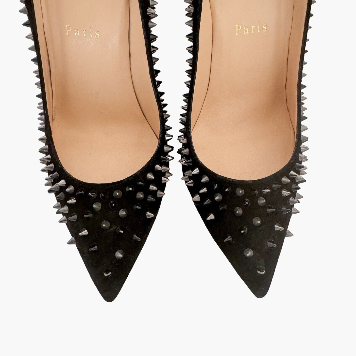Christian Louboutin Escarpic 100 in Black Veau Velours Size 37.5
