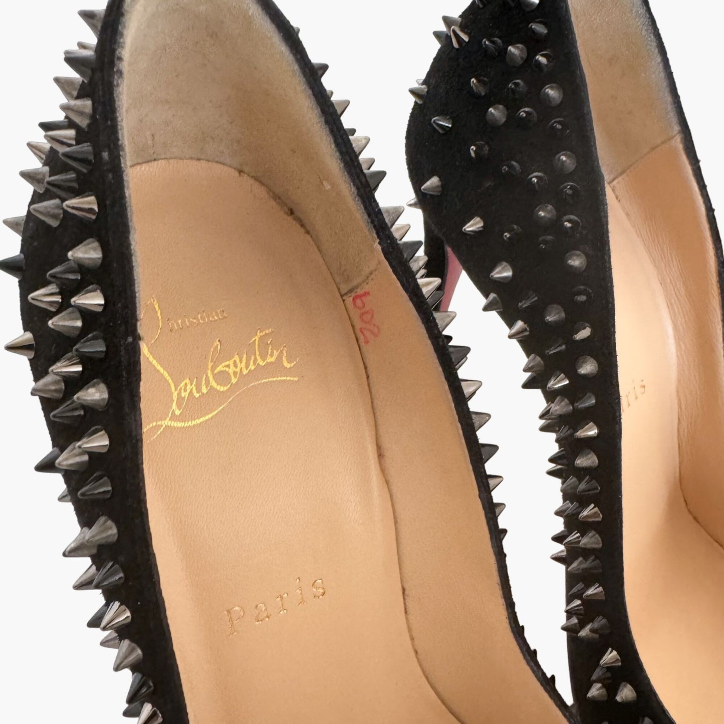 Christian Louboutin Escarpic 100 in Black Veau Velours Size 37.5